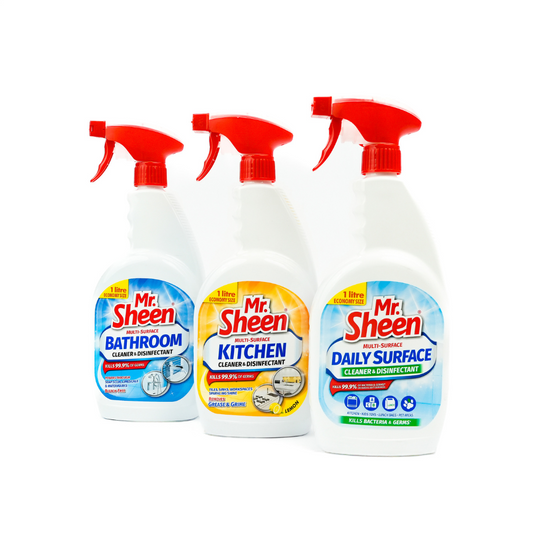 Mr Sheen Bathroom, Kitchen, & Daily Surface Disinfectant 3-Pack
