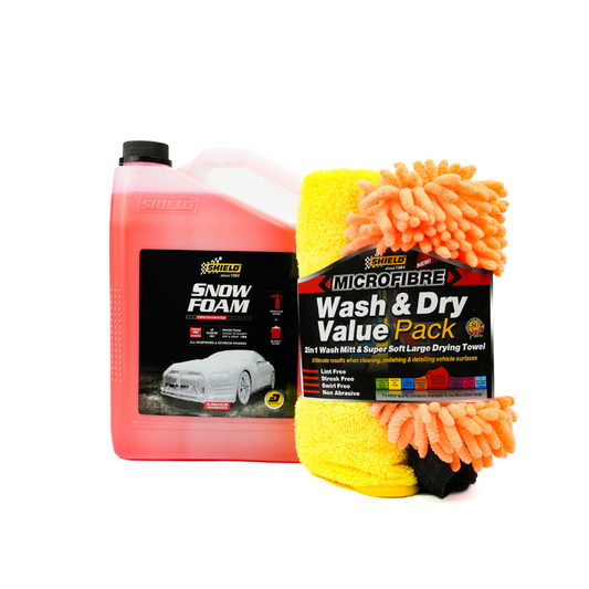 Shield Snow Foam 3lt & Microfibre Wash n Dry Set