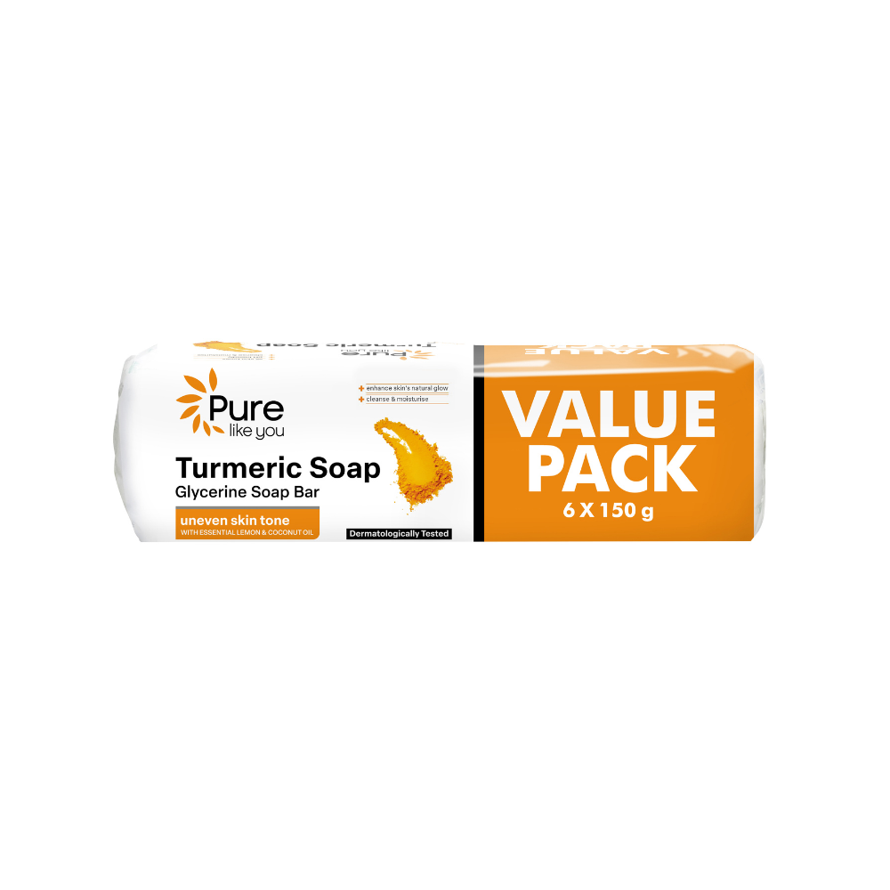 Pure Like You Turmeric Glycerine Soap 150g - 6 Pack