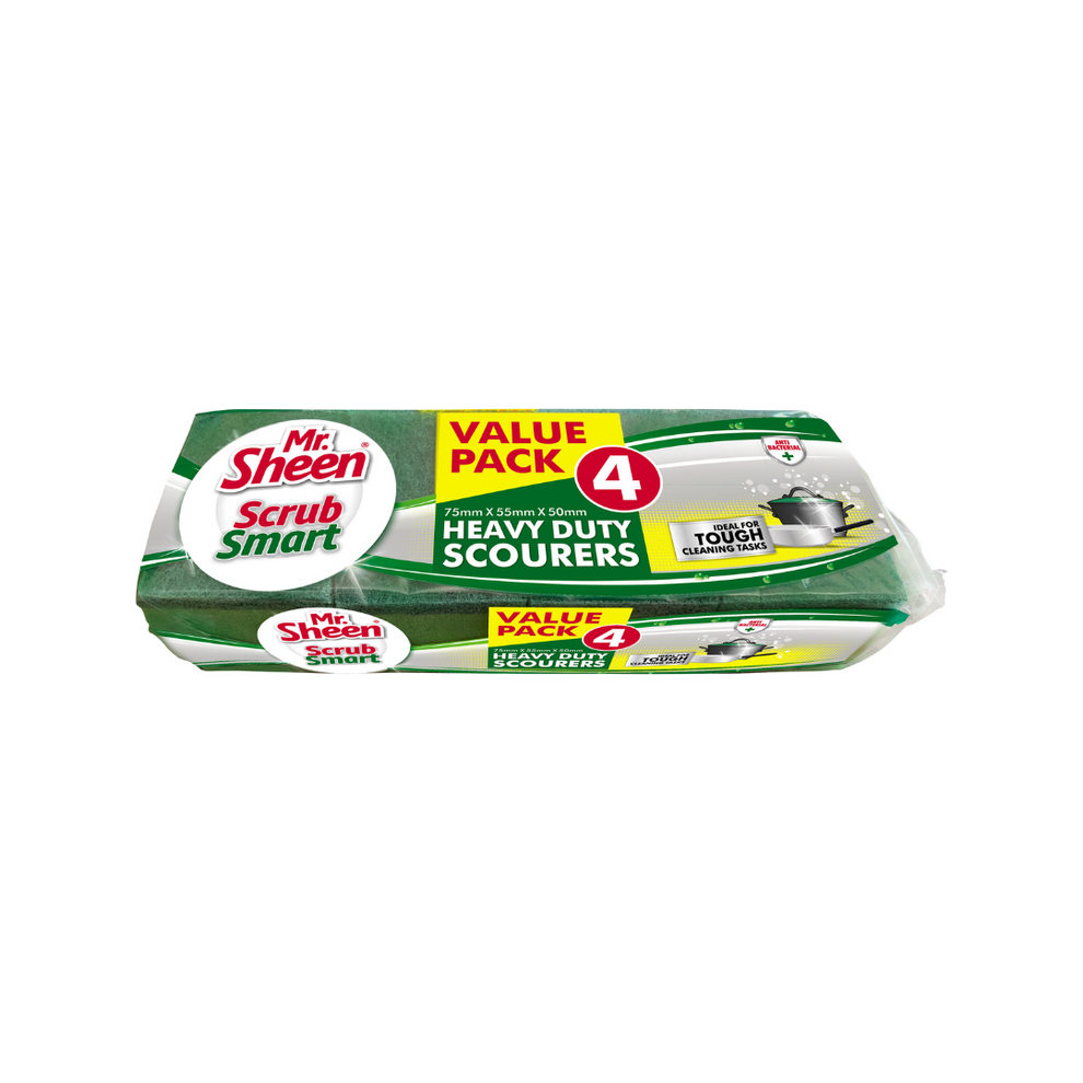 Mr Sheen Scrub Smart Scourer - 4 Pack – SHOP SHIELD (PTY) LTD