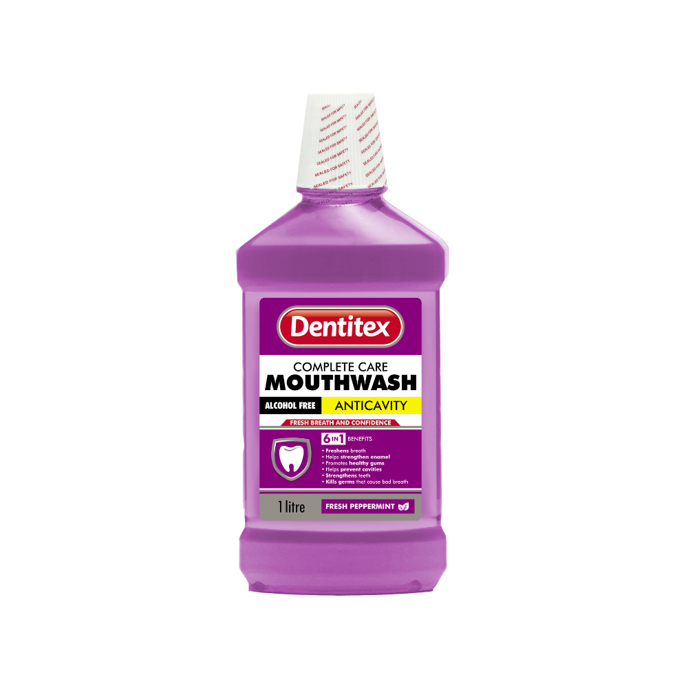 Dentitex Mouthwash 1lt - Fresh Peppermint Alcohol Free