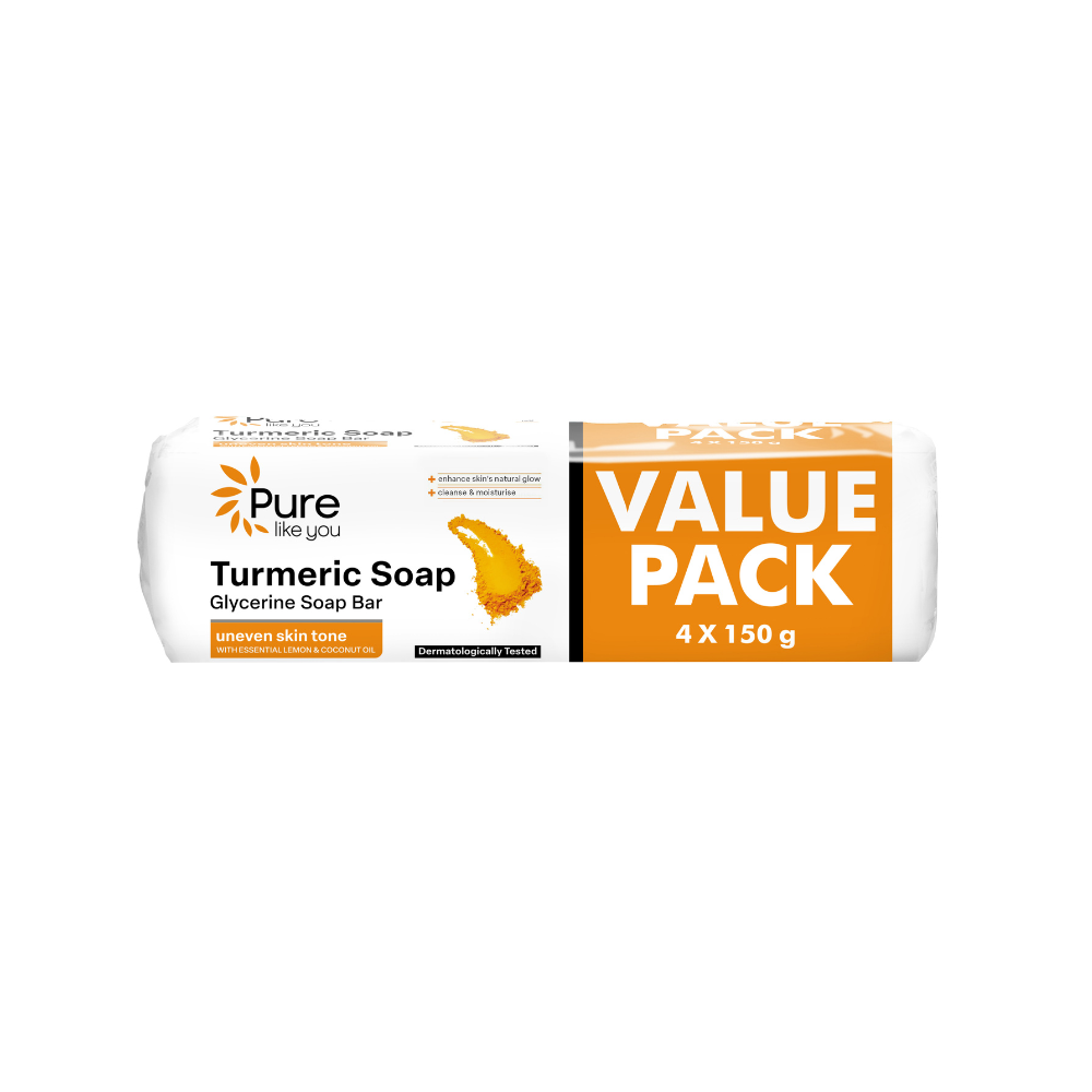 Pure Like You Turmeric Glycerine Soap 150g - 4 Pack